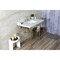 Kingston Brass 36 Carrara Marble Console Sink with Brass Legs, Marble WhiteBrushed Brass LMS3622M8SQ7 - alternate 7